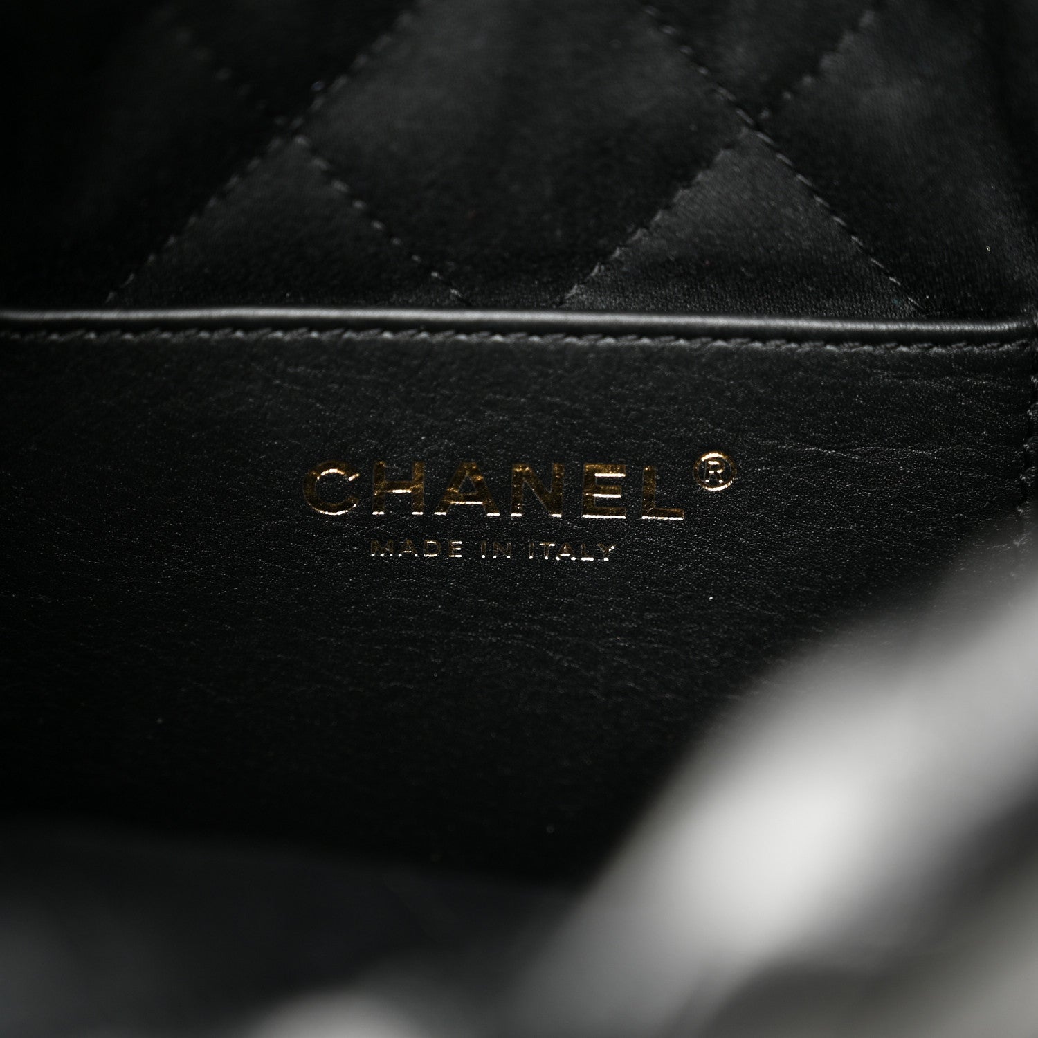 Chanel Shiny Calfskin Quilted Mini Chanel 22 Black