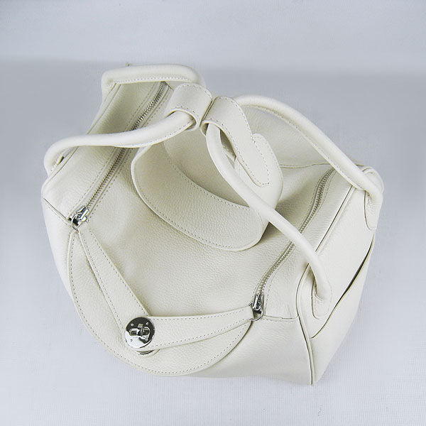 Hermes Lindy 34cm handbag 6208 beige Silver