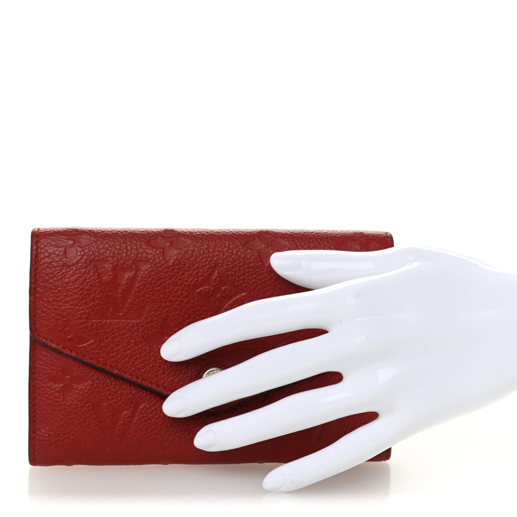 Louis Vuitton Empreinte Compact Curieuse Wallet Cherry
