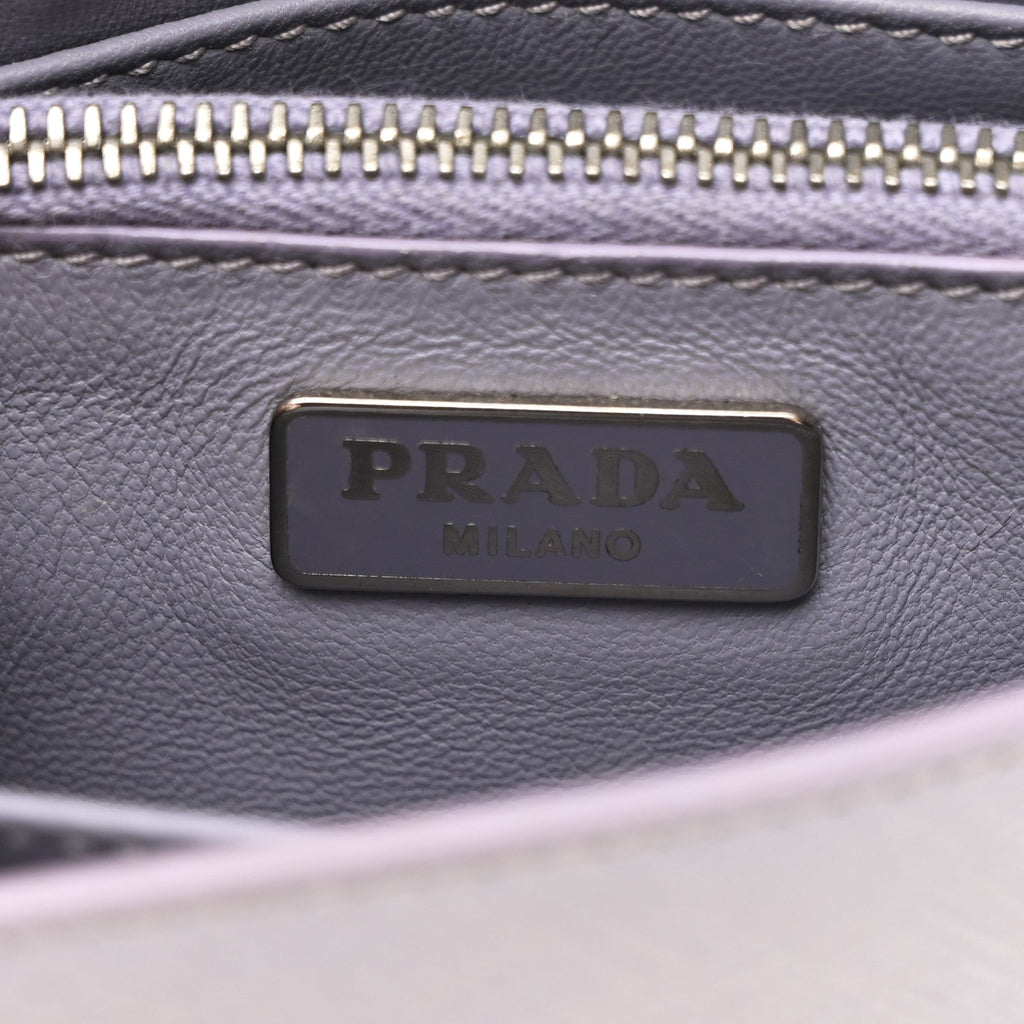 Prada Saffiano Lux Crossbody Bag Glicine