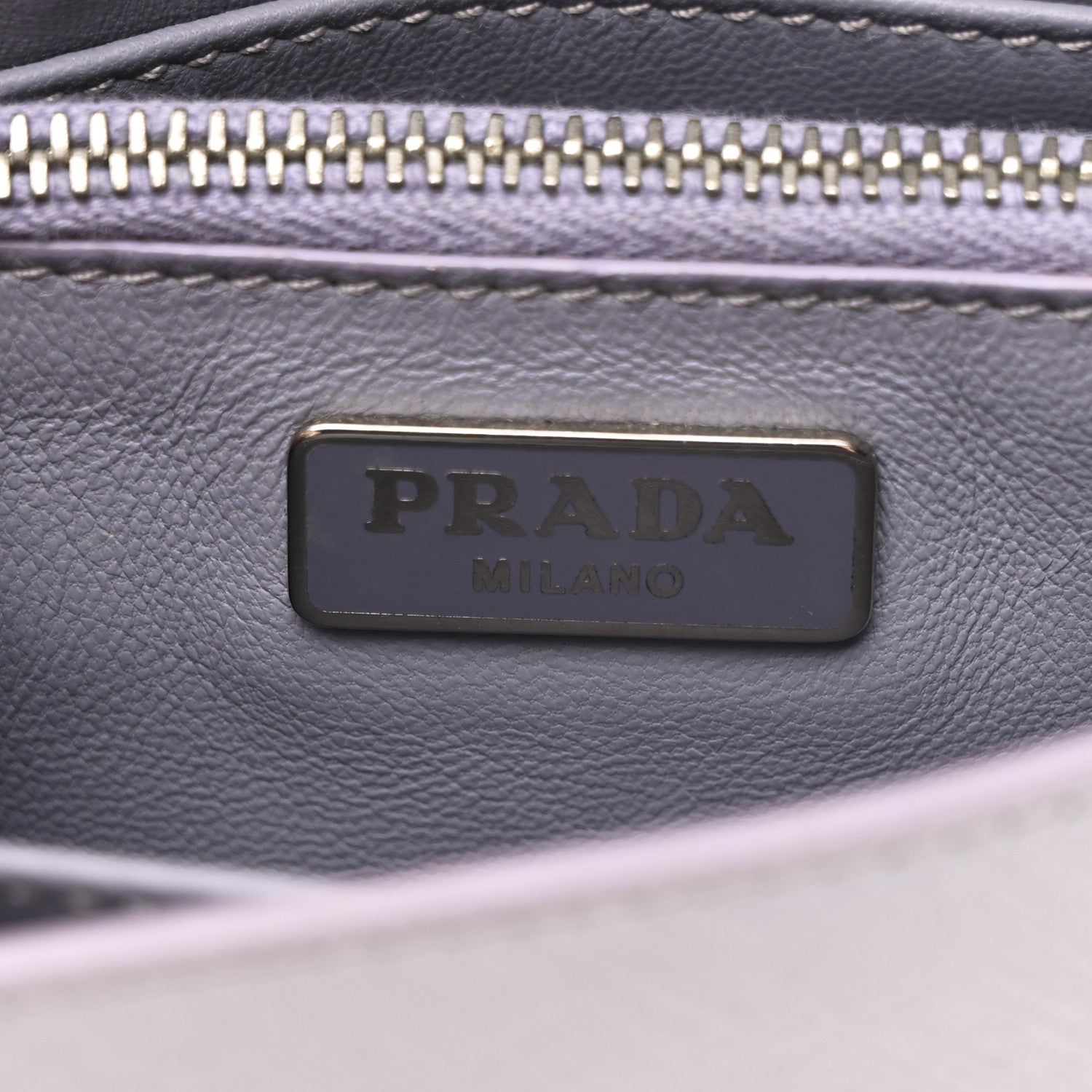 Prada Saffiano Lux Crossbody Bag Glicine