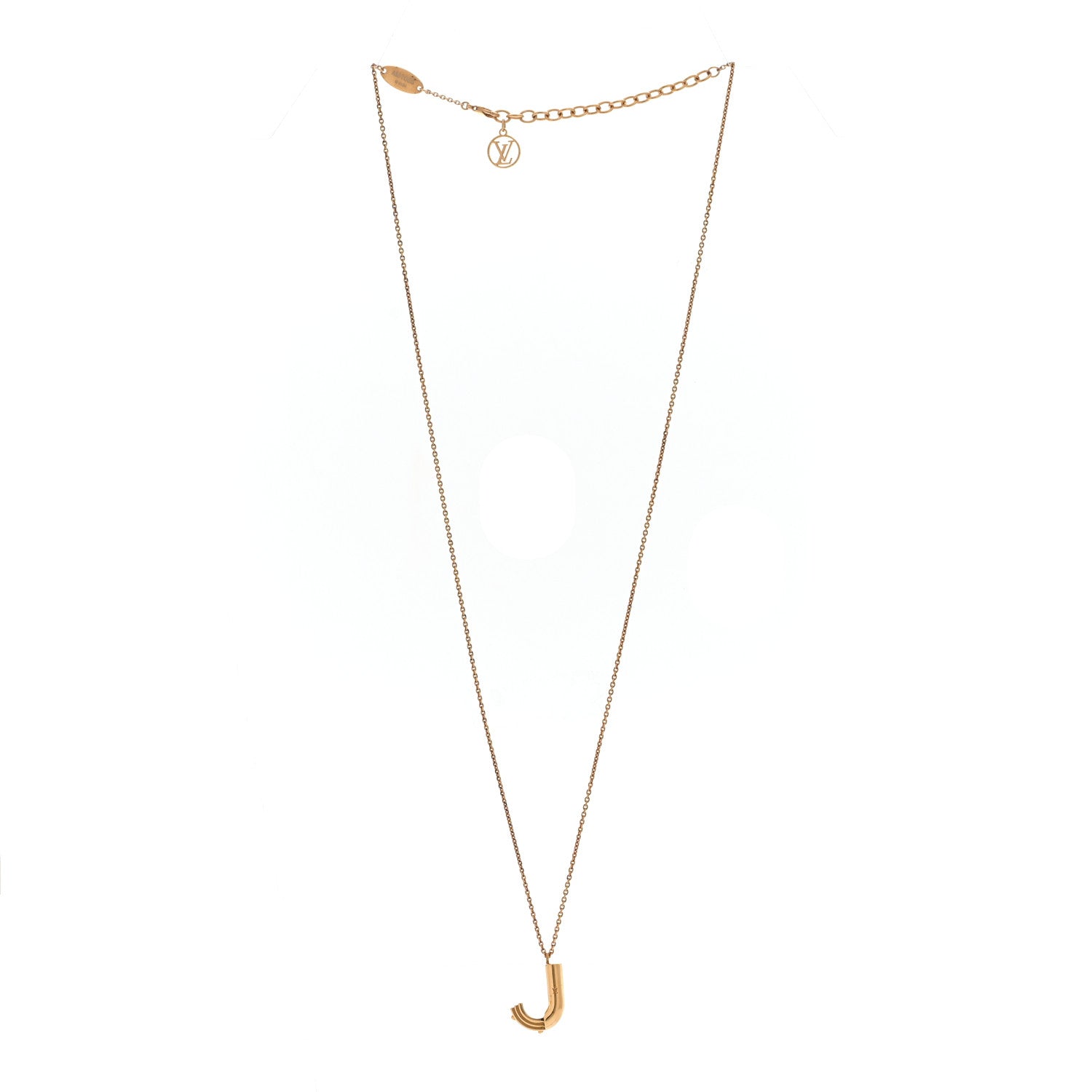 Louis Vuitton LV And Me Letter J Necklace Gold