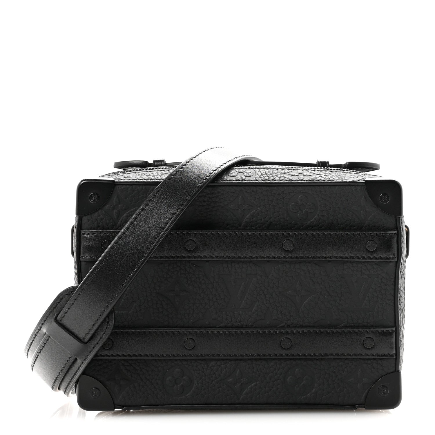 Louis Vuitton Taurillon Monogram Soft Trunk Black