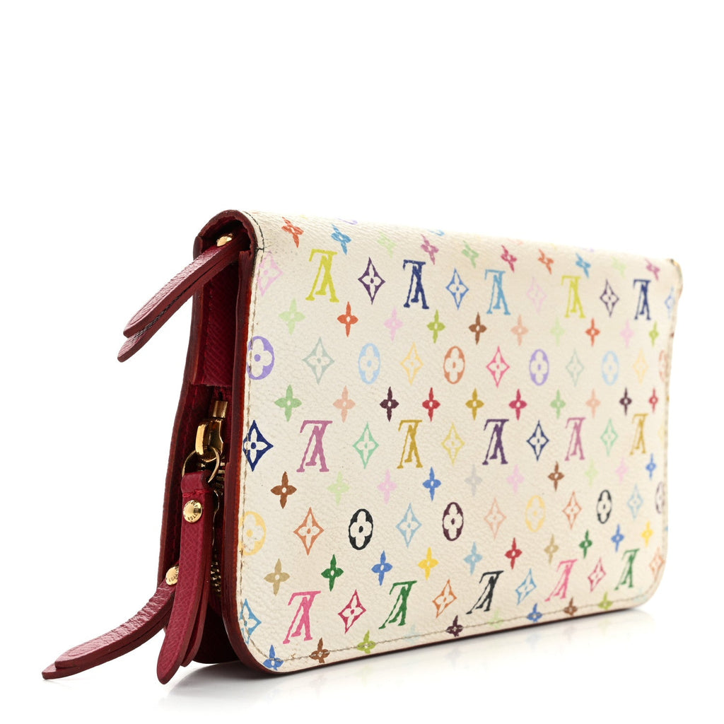 Louis Vuitton Monogram Multicolor Insolite Wallet White Figue
