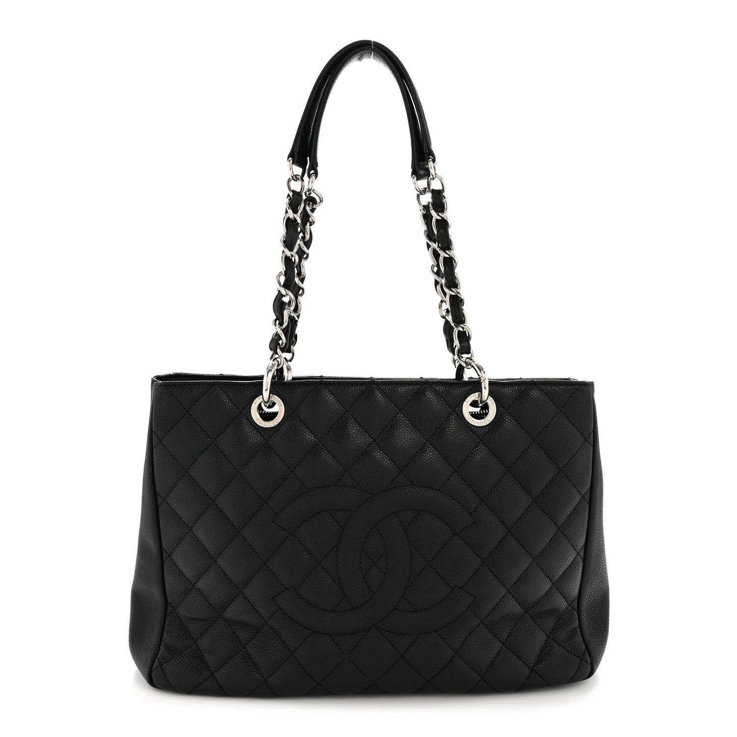 Chanel Caviar Quilted Grand Shopping Tote GST Black