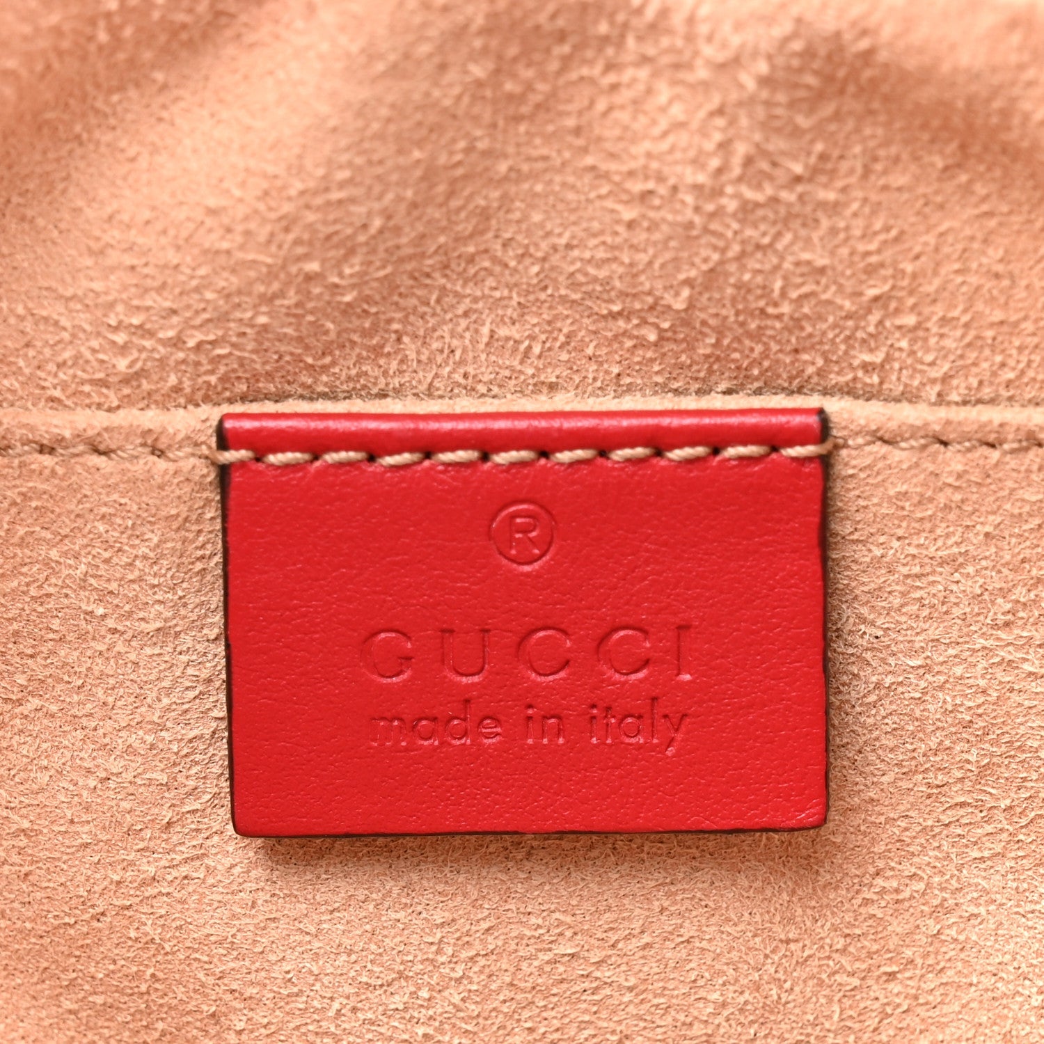 Gucci Calfskin Matelasse Small GG Marmont Chain Shoulder Bag Hibiscus Red