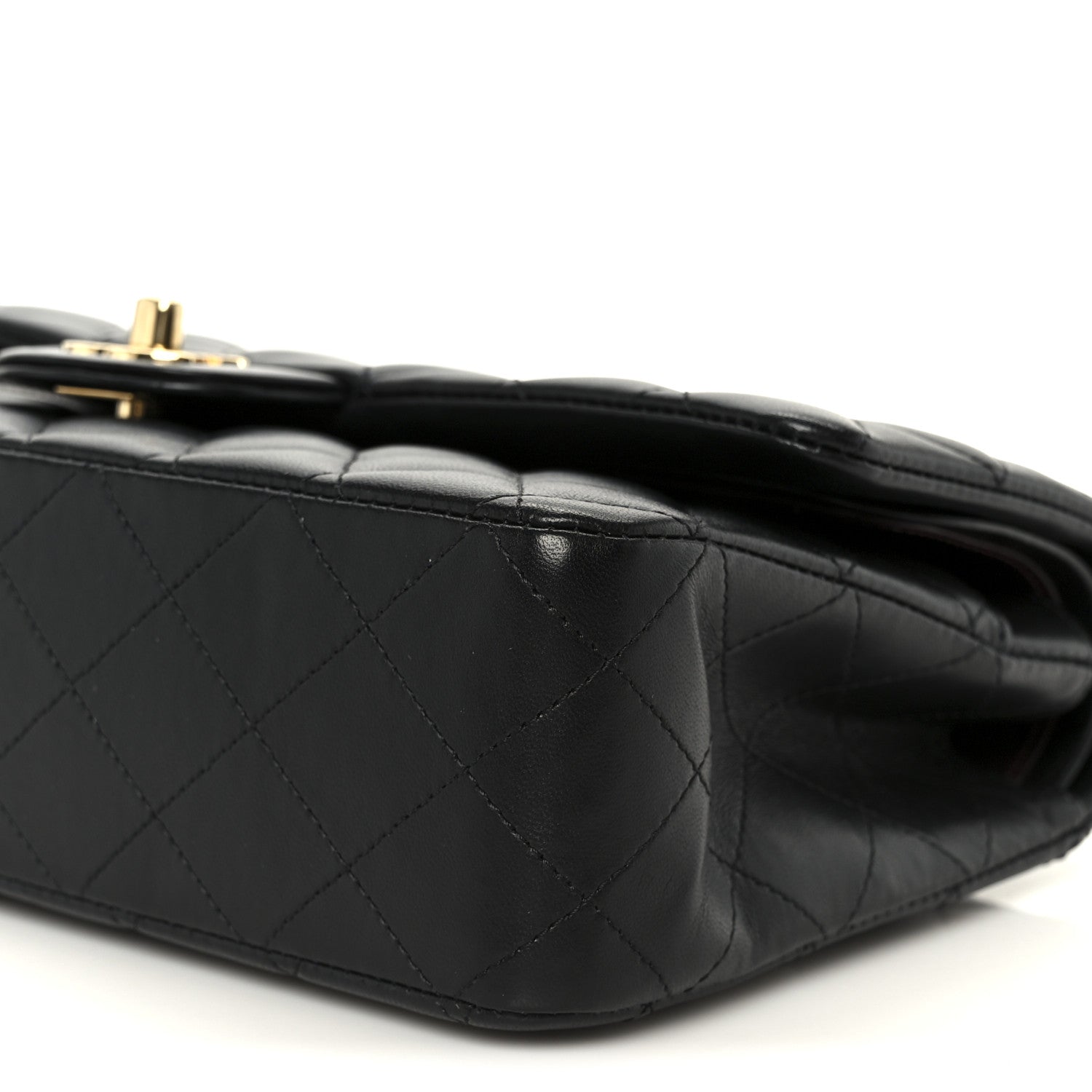 Chanel Lambskin Quilted Medium Double Flap Black