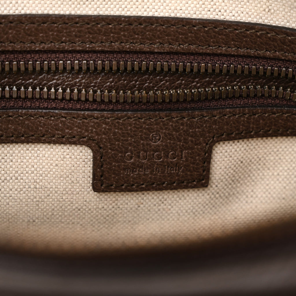 Gucci GG Supreme Monogram Web Small Ophidia Messenger Bag Brown