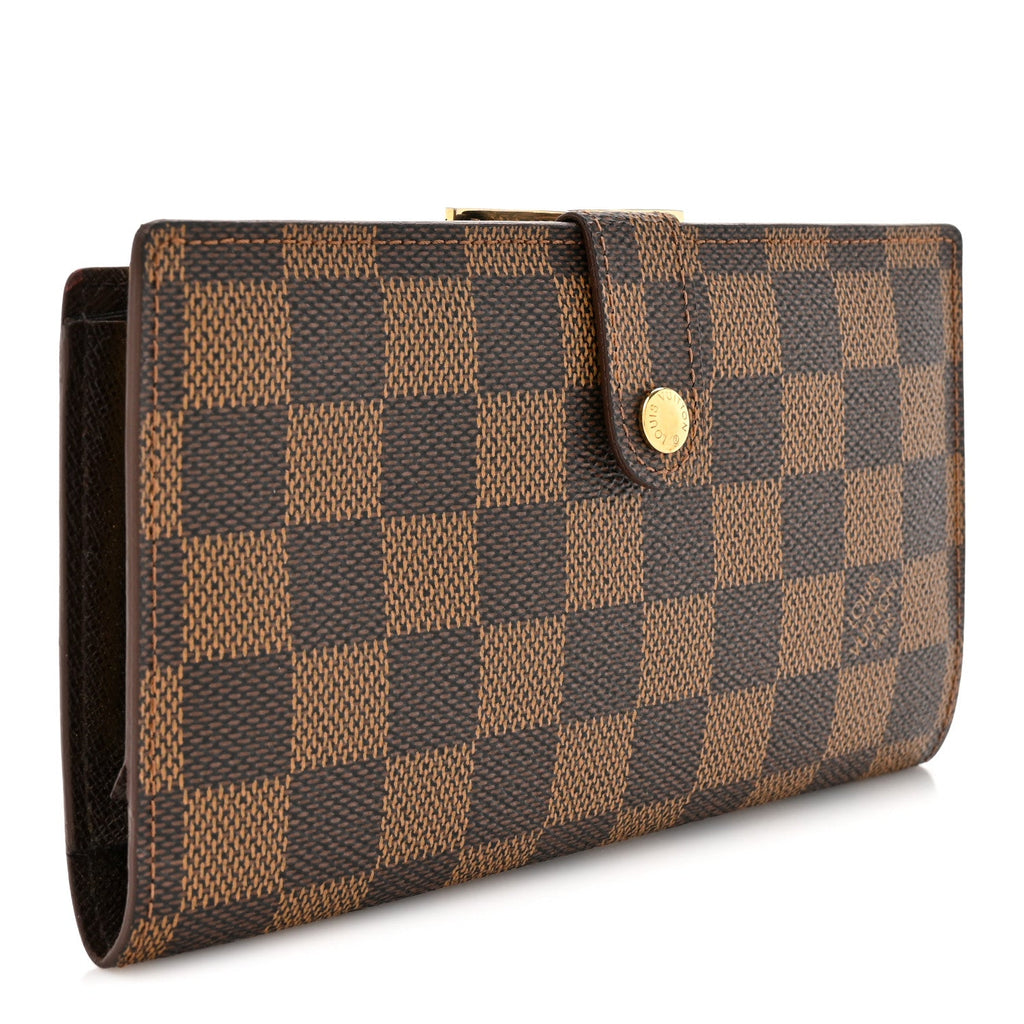 Louis Vuitton Damier Ebene Continental French Purse Wallet