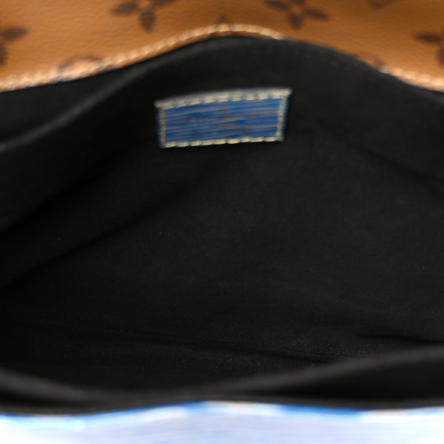 Louis Vuitton Epi Reverse Monogram Pochette Metis Denim Light