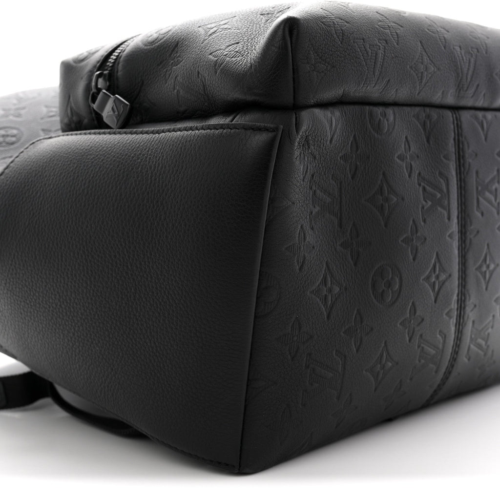 Louis Vuitton Calfskin Monogram Shadow Discovery Backpack  Black