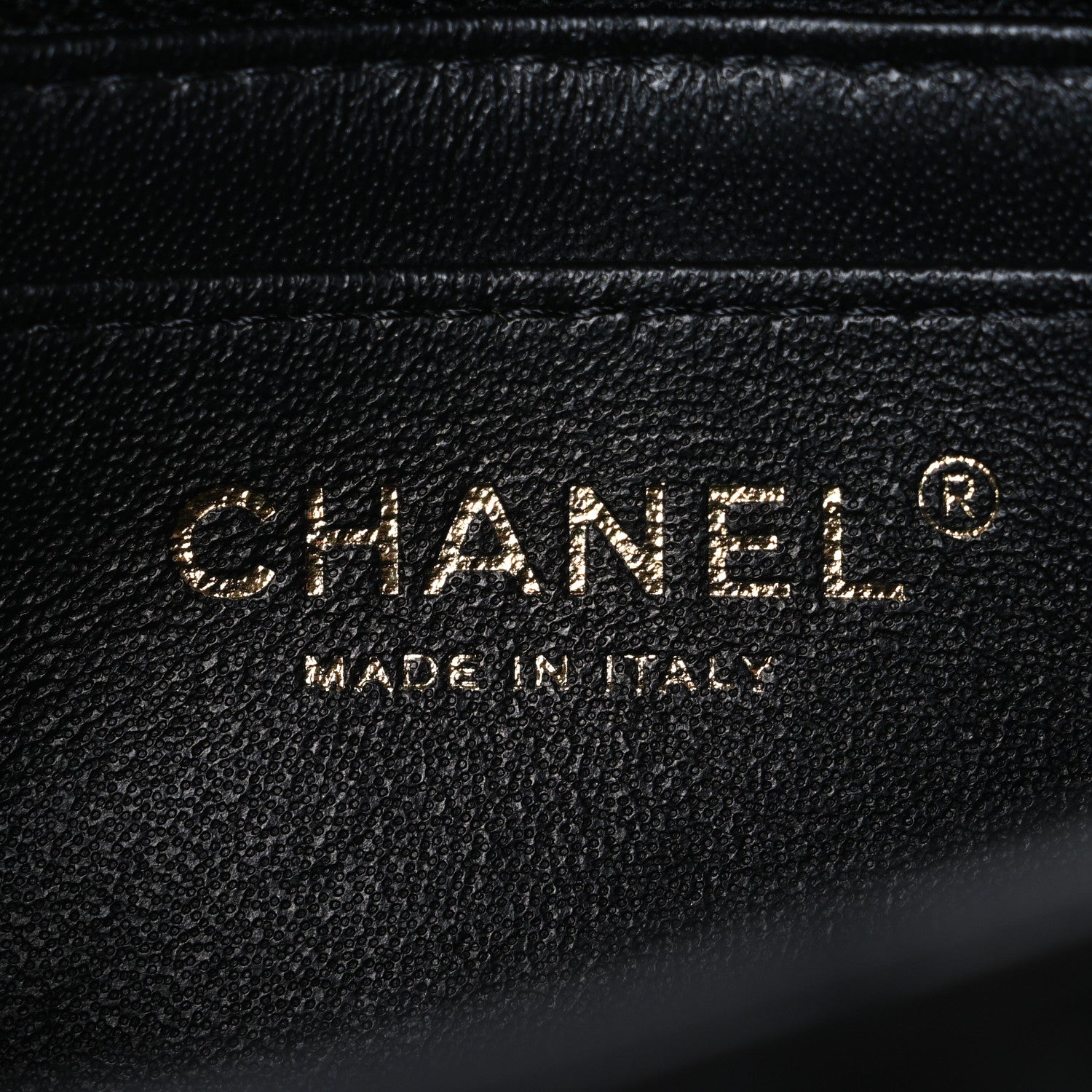 Chanel Lambskin Quilted Mini Rectangular Flap Black