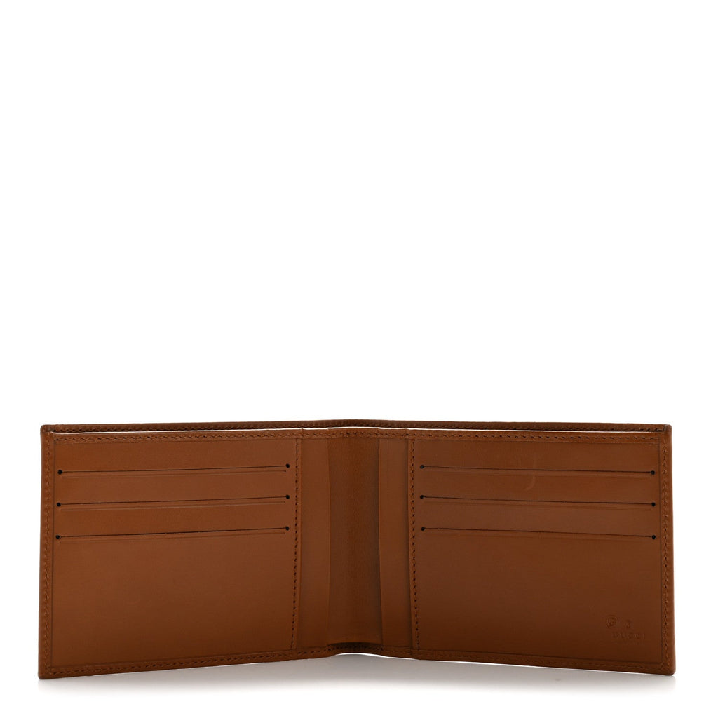Gucci Monogram Bi-Fold Wallet Brown