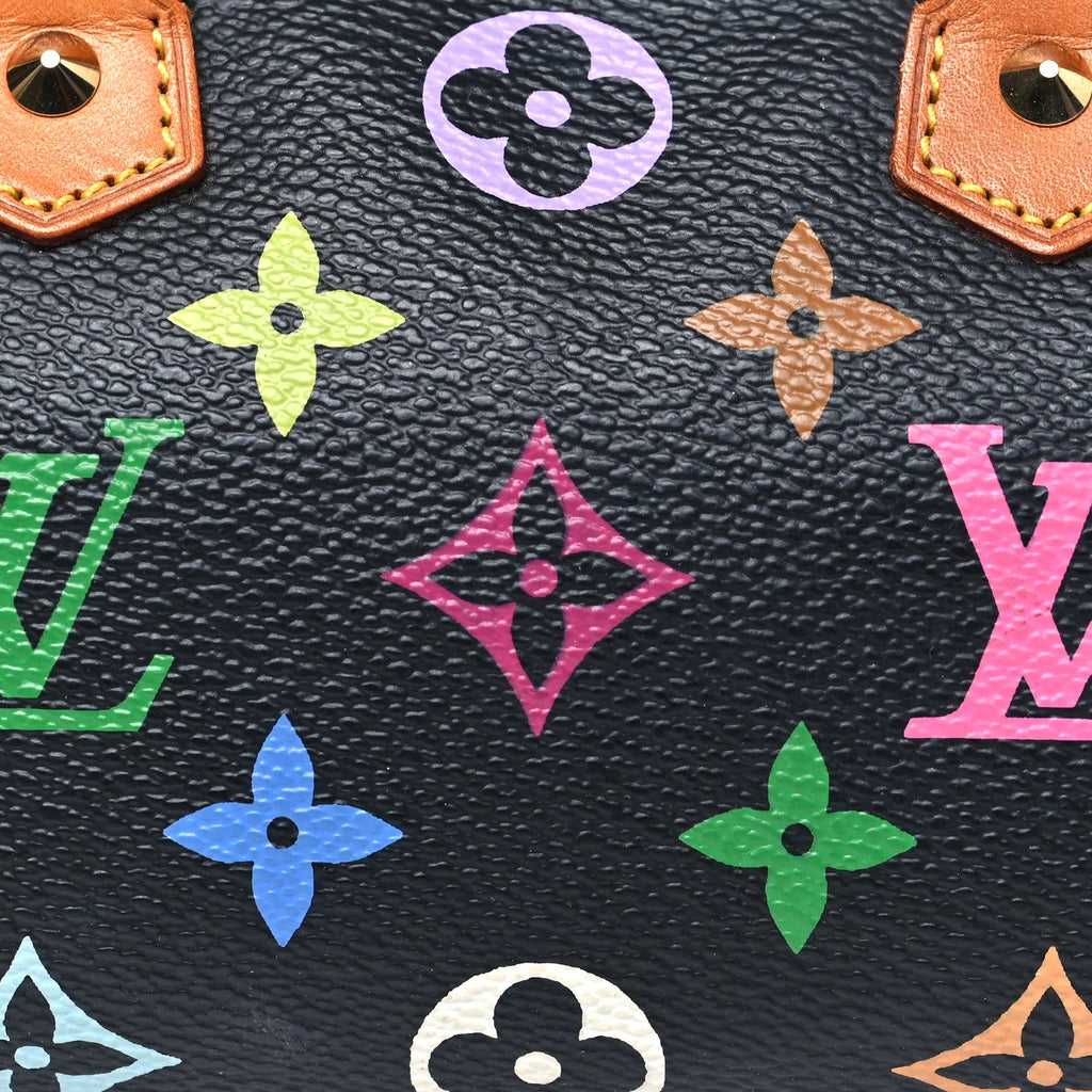 Louis Vuitton Monogram Multicolor Mini Sac HL Speedy Black
