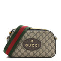 Gucci GG Supreme Monogram Web Neo Vintage Shoulder Bag Beige New Acero Crop