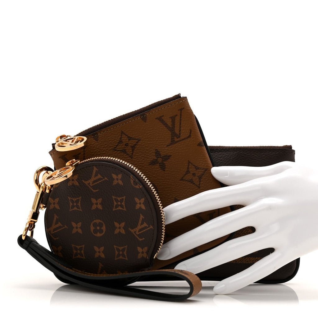Louis Vuitton Reverse Monogram Giant Trio Pouch