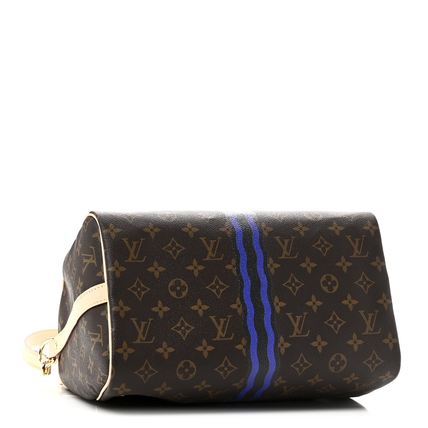Louis Vuitton Mon Monogram Speedy Bandouliere 30 Indigo Blue Khaki