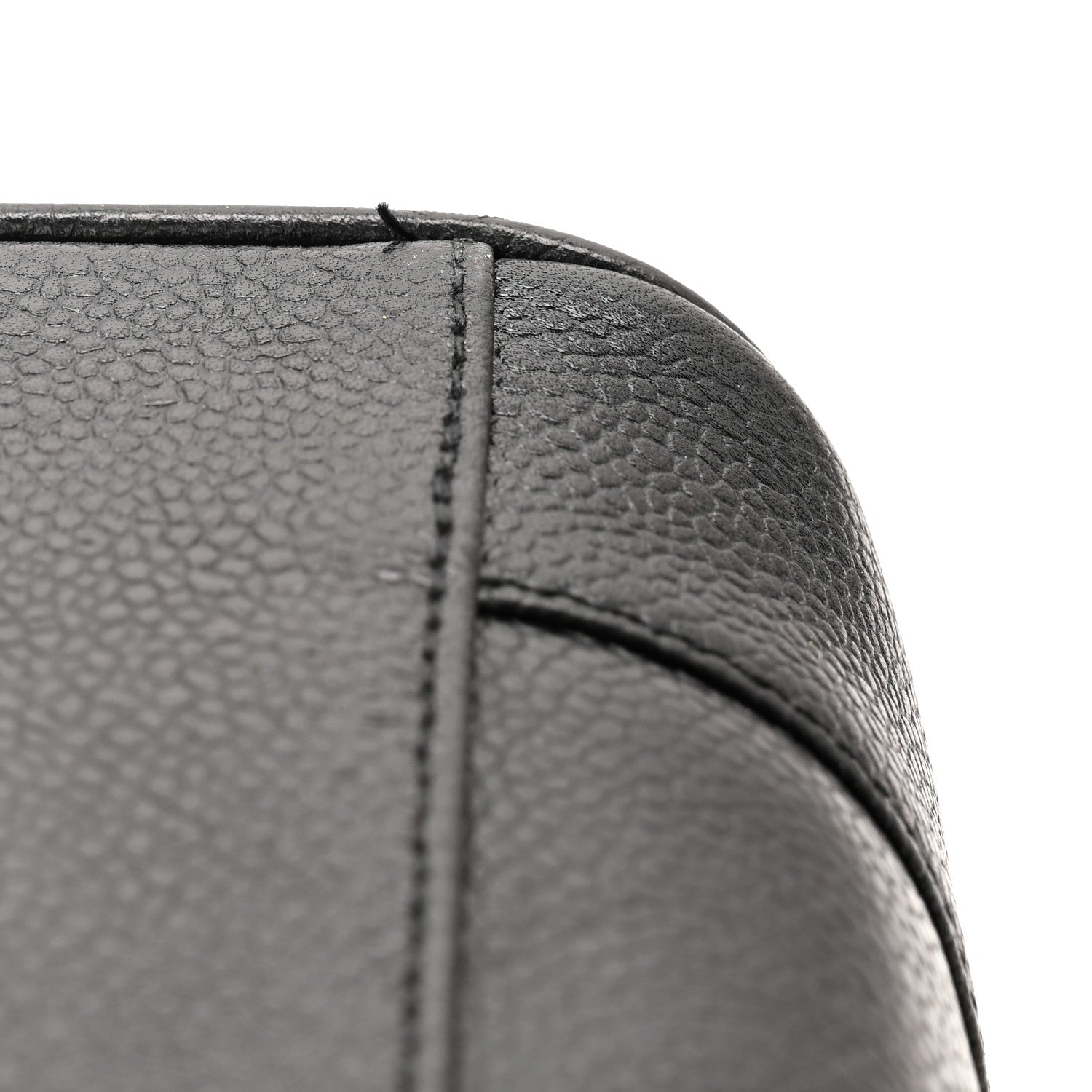 Chanel Caviar Vanity Cosmetic Case Black