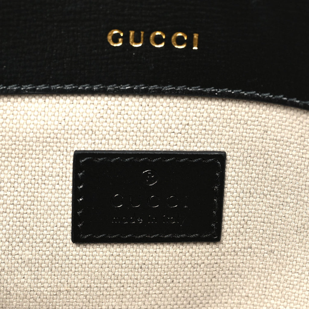 Gucci Azalea Calfskin Crystal Small Horsebit 1955 Bag Black
