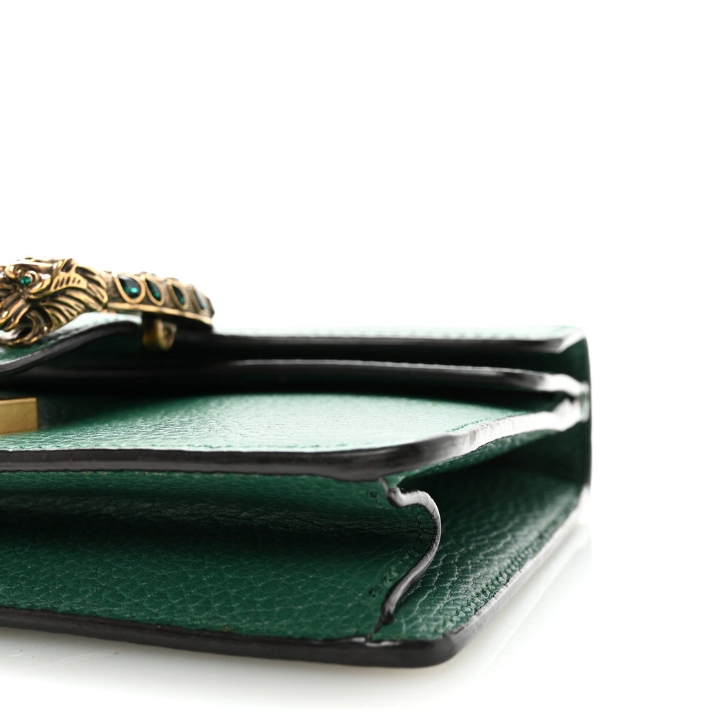 Gucci Calfskin Mini Dionysus Shoulder Bag Emerald