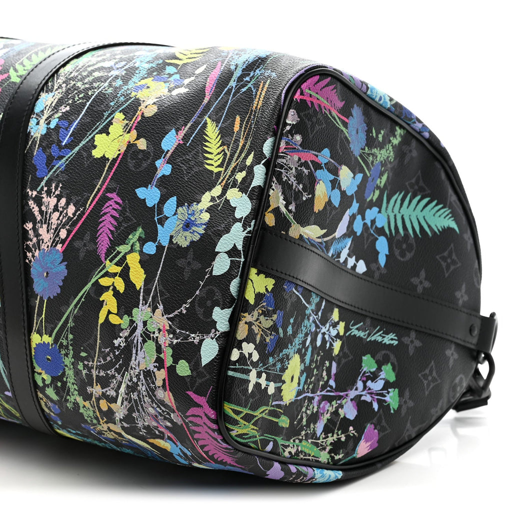 Louis Vuitton Monogram Eclipse Folia Keepall Bandouliere 50
