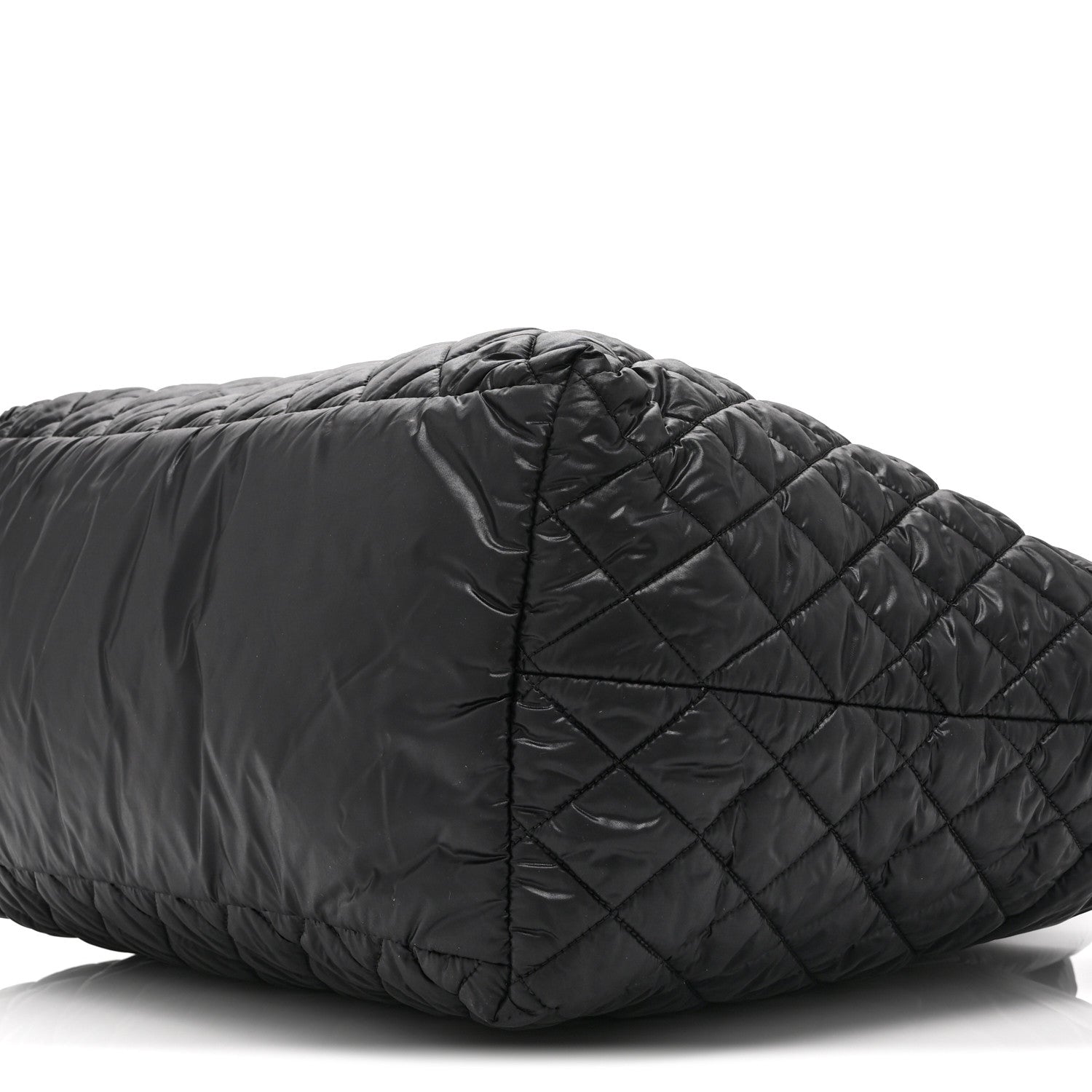 Chanel Nylon Quilted Large Coco Cocoon Tote Black