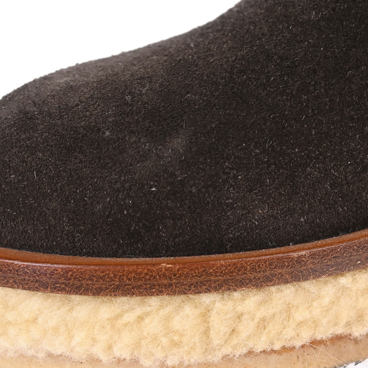 Chanel * Short Boots Brown Shoes #36