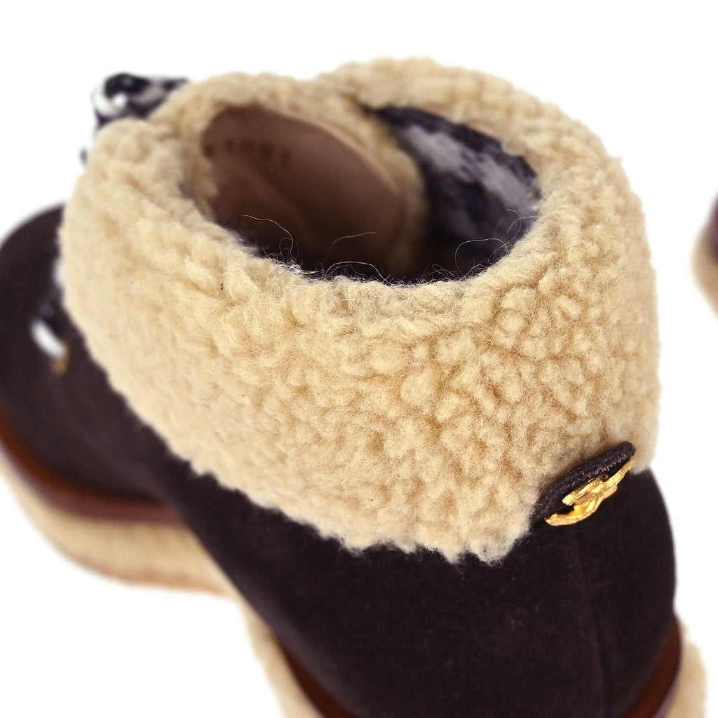 Chanel * Short Boots Brown Shoes #36