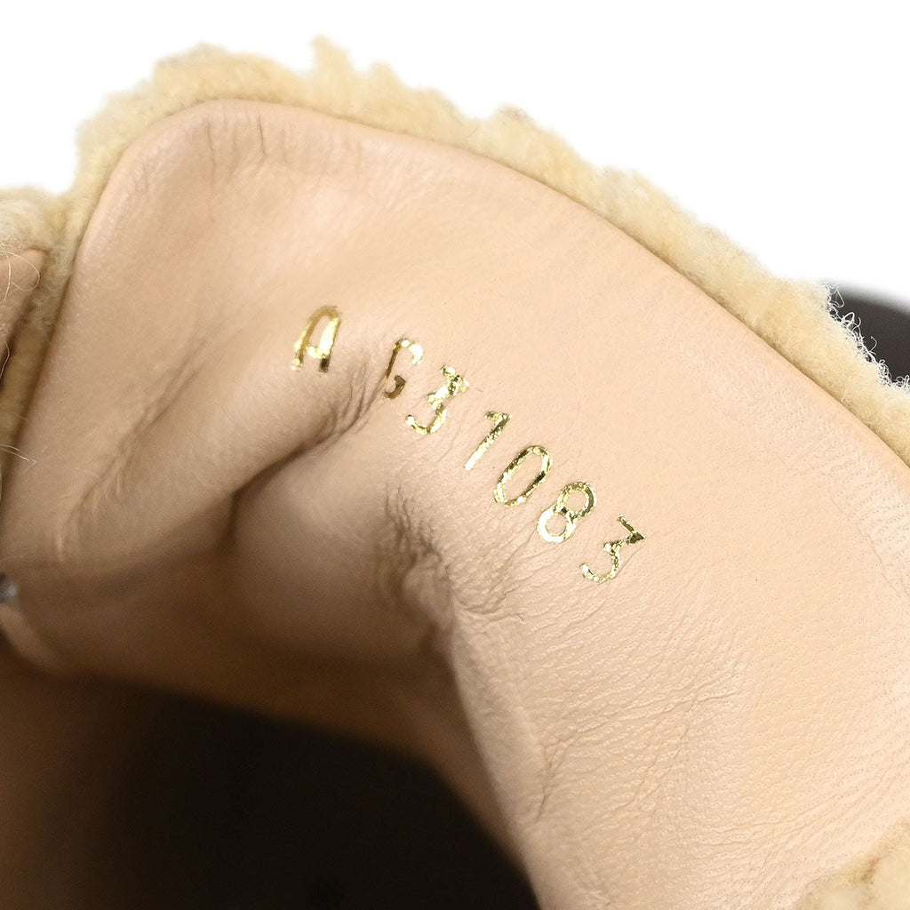 Chanel * Short Boots Brown Shoes #36