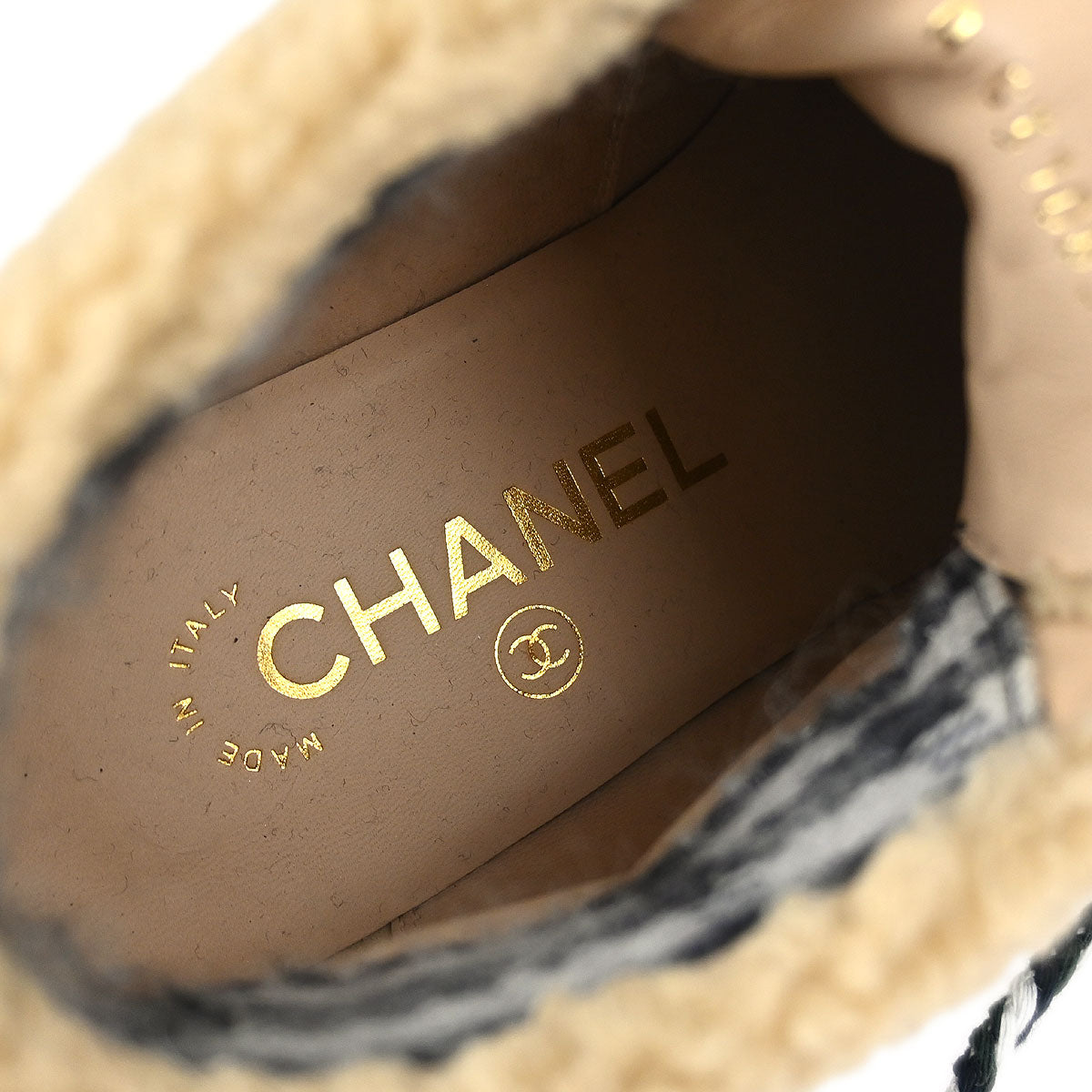 Chanel * Short Boots Brown Shoes #36