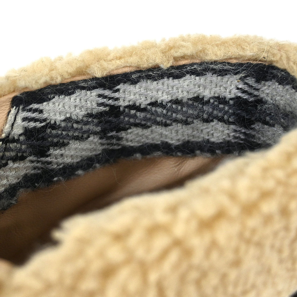 Chanel * Short Boots Brown Shoes #36