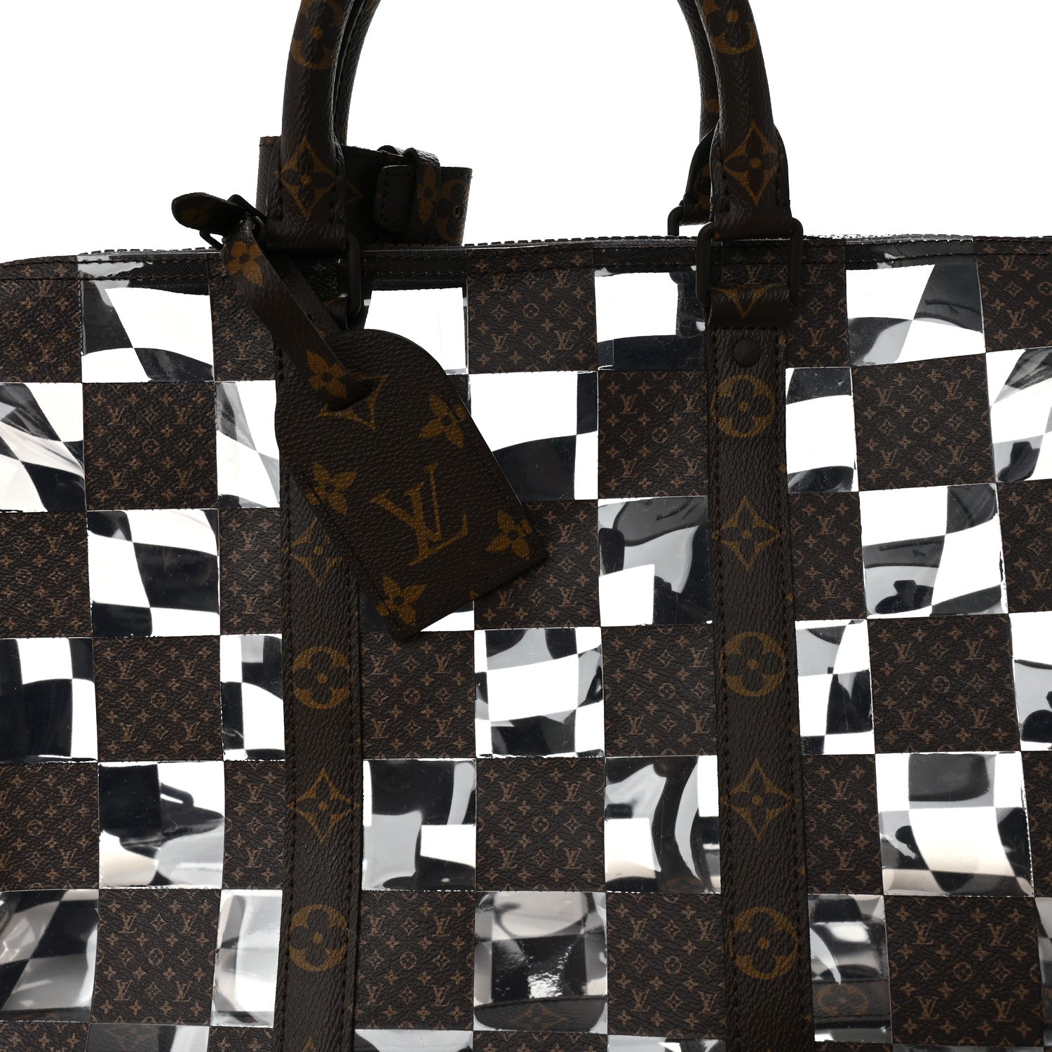Louis Vuitton PVC Monogram Chess Keepall Bandouliere 50