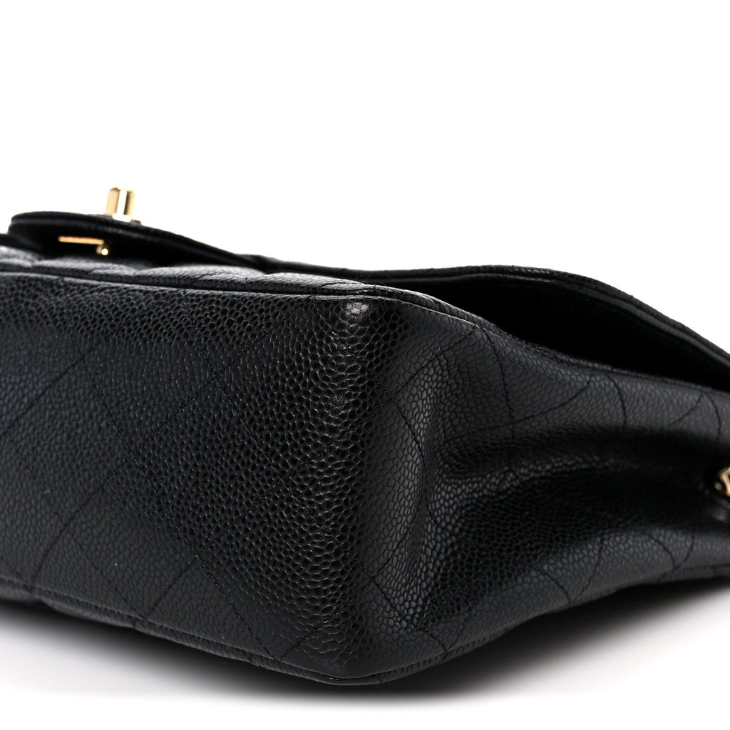 Chanel Caviar Quilted Jumbo Single Flap Black