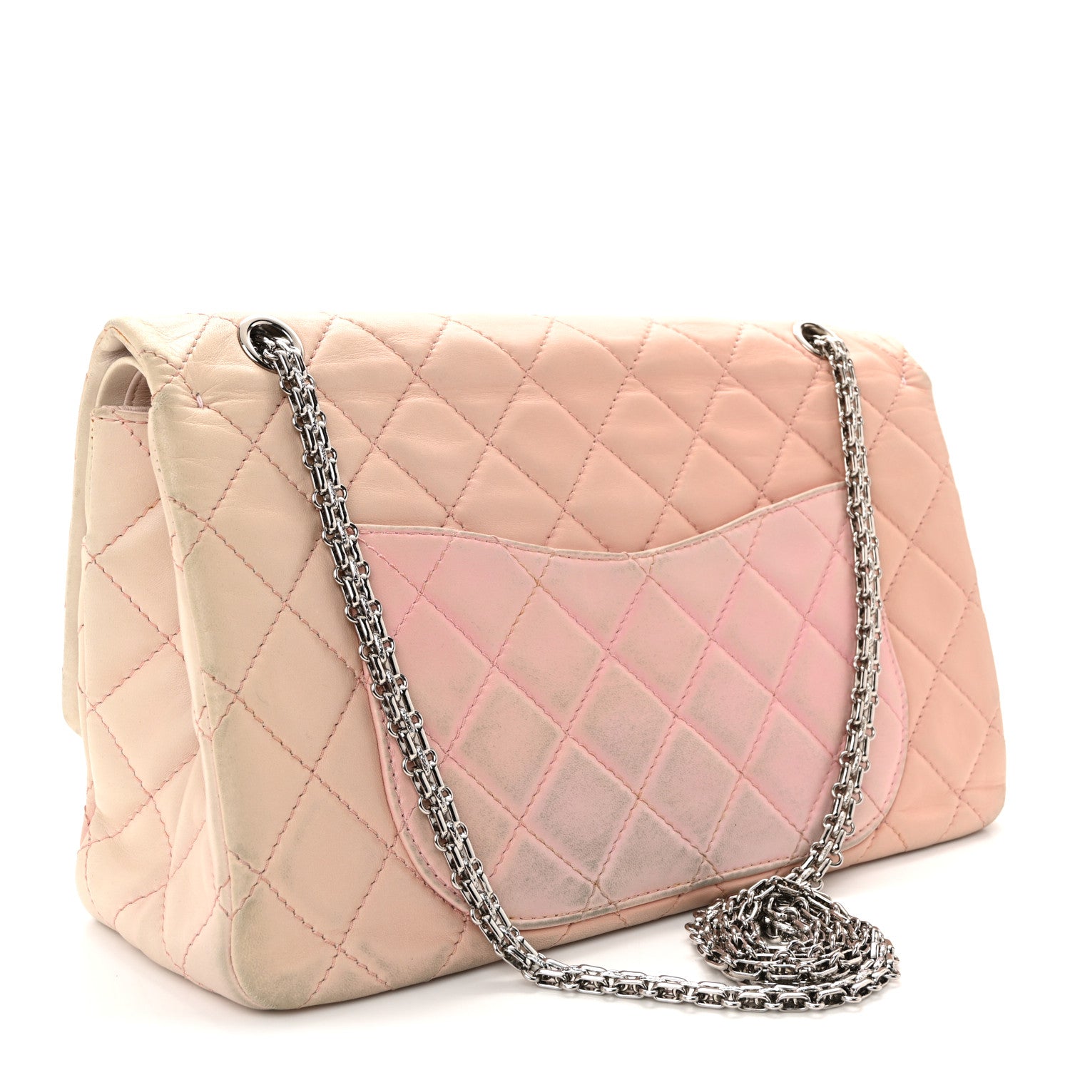Chanel Lambskin Degrade Quilted 2.55 Reissue 227 Flap Light Pink