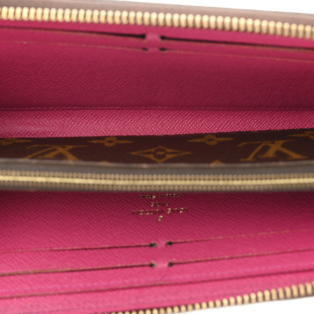 Louis Vuitton Monogram Clemence Wallet Hot Pink