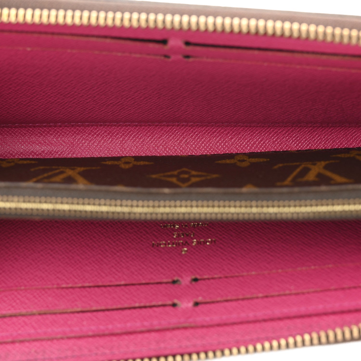 Louis Vuitton Monogram Clemence Wallet Hot Pink