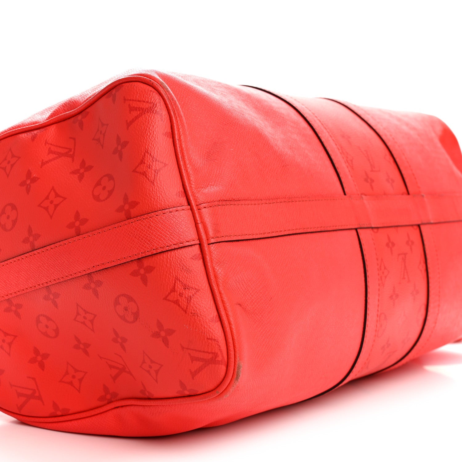 Louis Vuitton Taigarama Keepall Bandouliere 50 Fire Red
