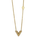 Louis Vuitton Gold Collier Essential V Perle Necklace M68358 VA0179