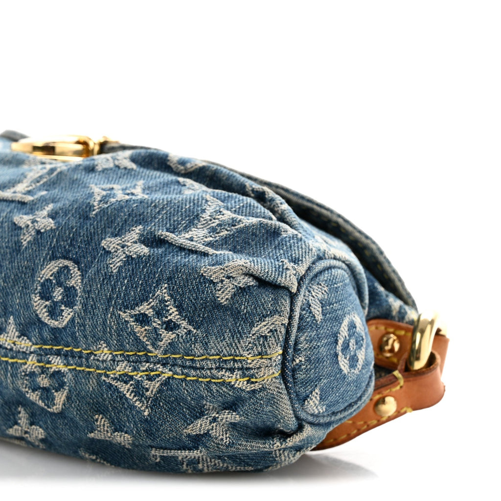 Louis Vuitton Monogram Denim Mini Pleaty Blue