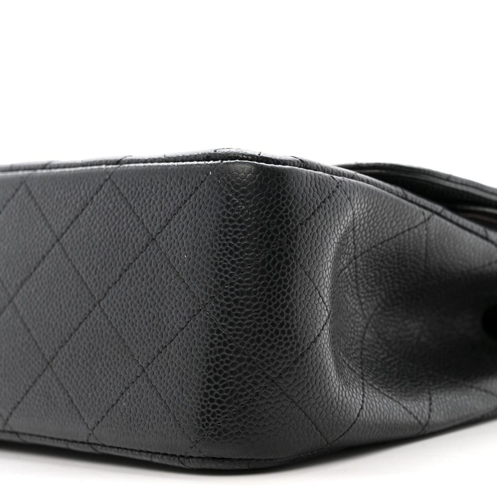 Chanel Caviar Quilted Jumbo Double Flap Black