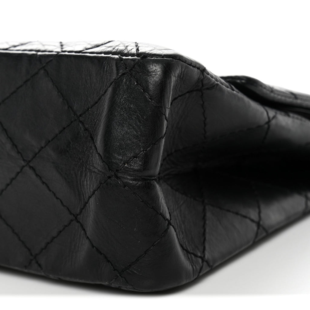 Chanel Aged Calfskin Quilted 2.55 Reissue 226 Flap Black