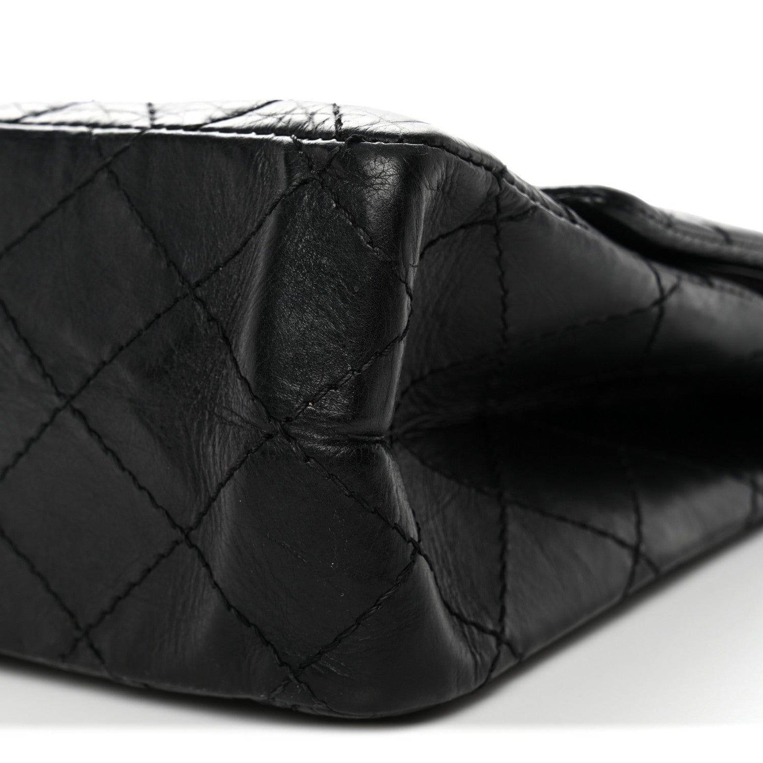 Chanel Aged Calfskin Quilted 2.55 Reissue 226 Flap Black