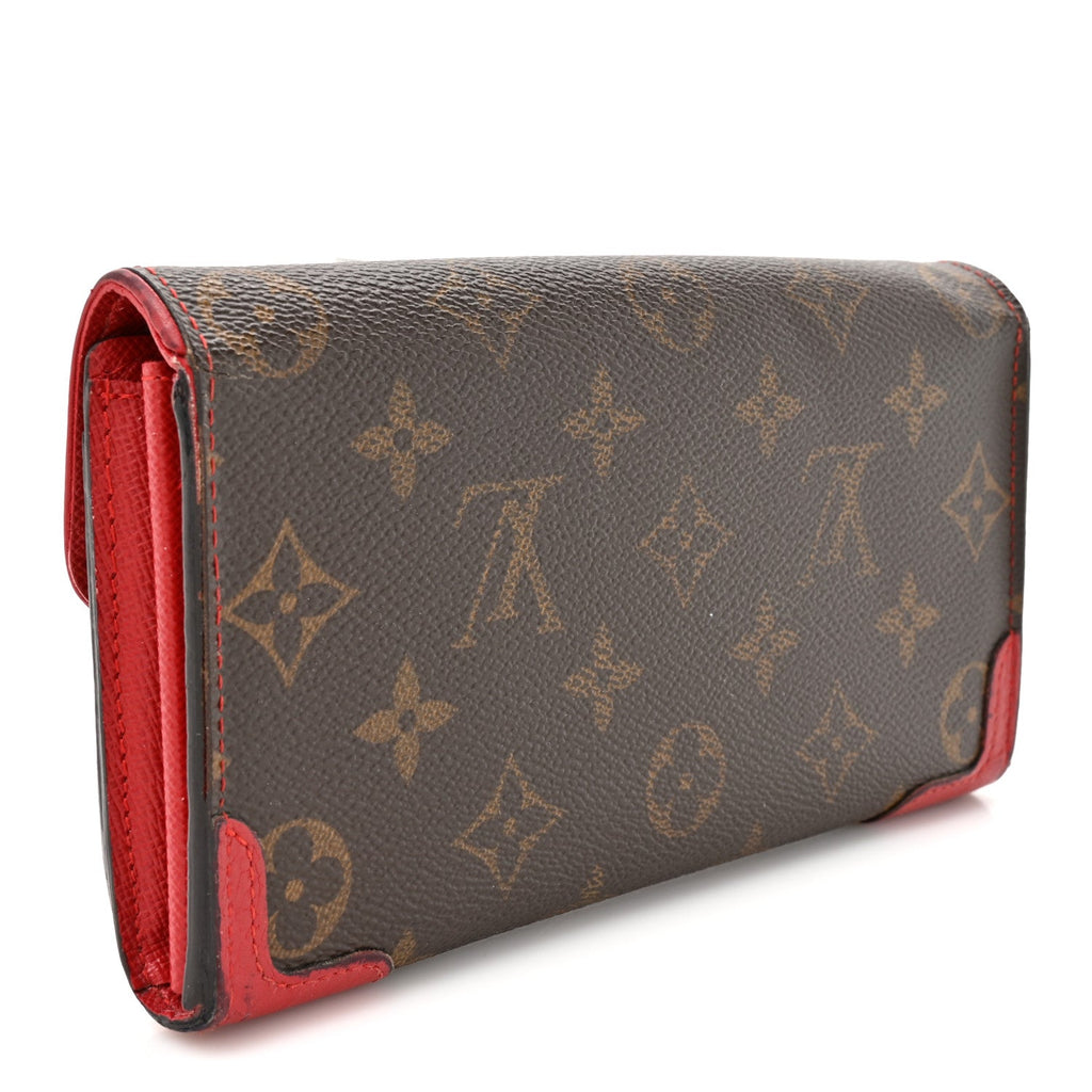 Louis Vuitton Monogram Sarah Retiro Wallet Cherry
