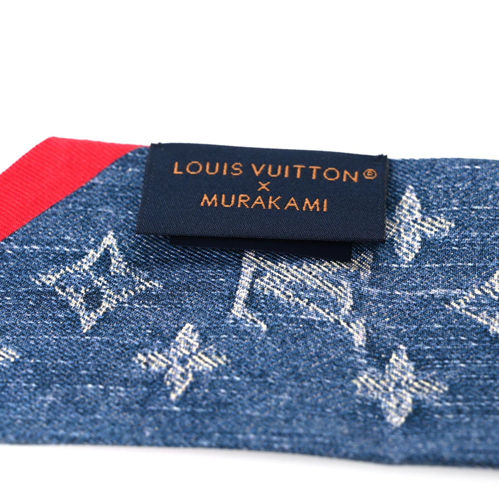 Louis Vuitton LV X TM Silk Monogram Cerises Bandeau Denim Blue