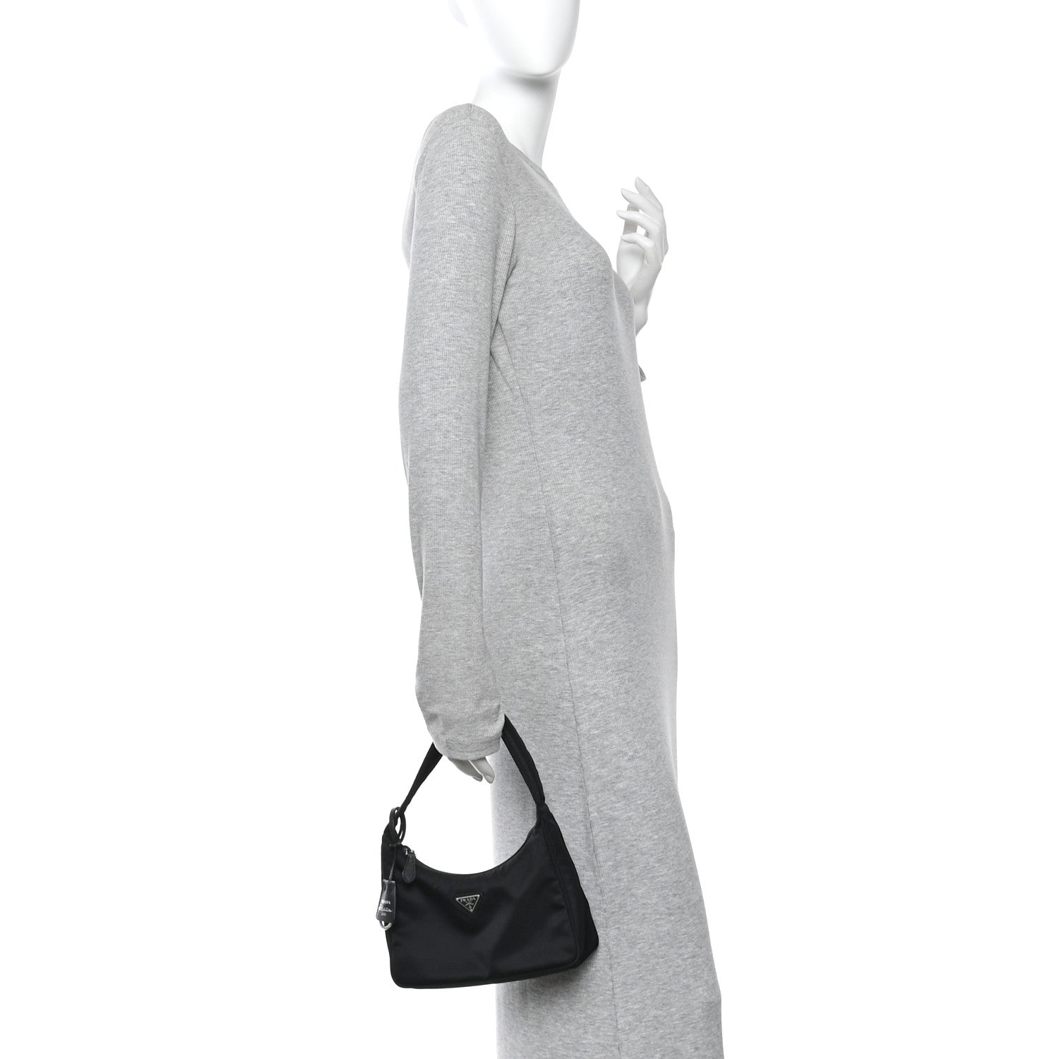 Prada Tessuto Nylon Mini Re-Edition 2000 Bag Black
