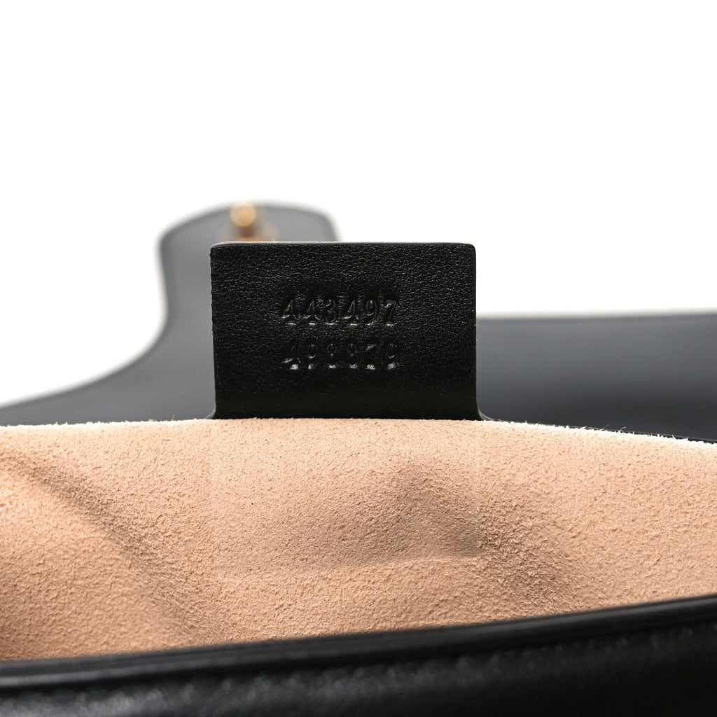 Gucci Calfskin Matelasse Small GG Marmont Shoulder Bag Black