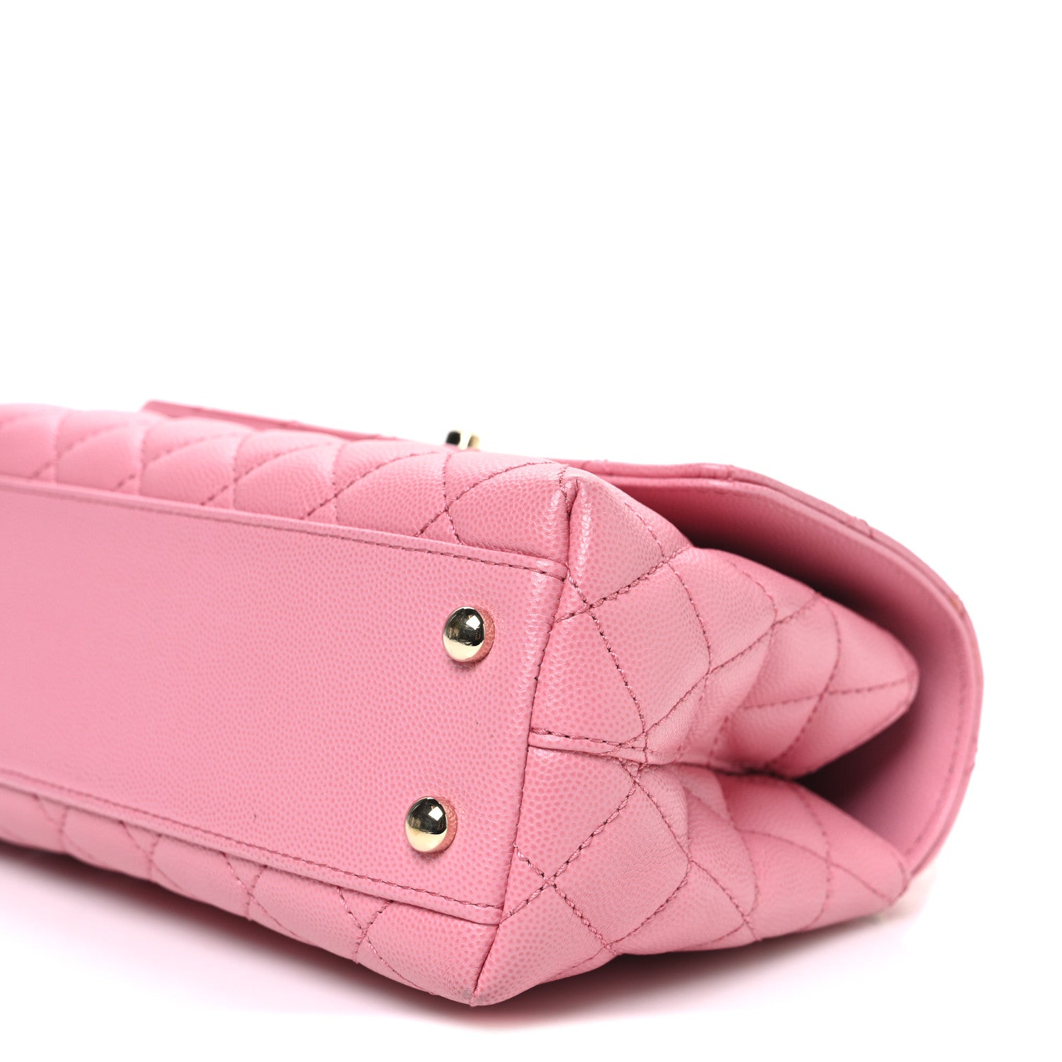 Chanel Caviar Quilted Mini Coco Chain Handle Flap Pink