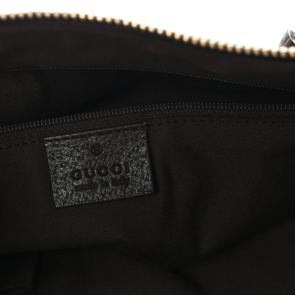 Gucci Monogram Medium Abbey Tote Brown