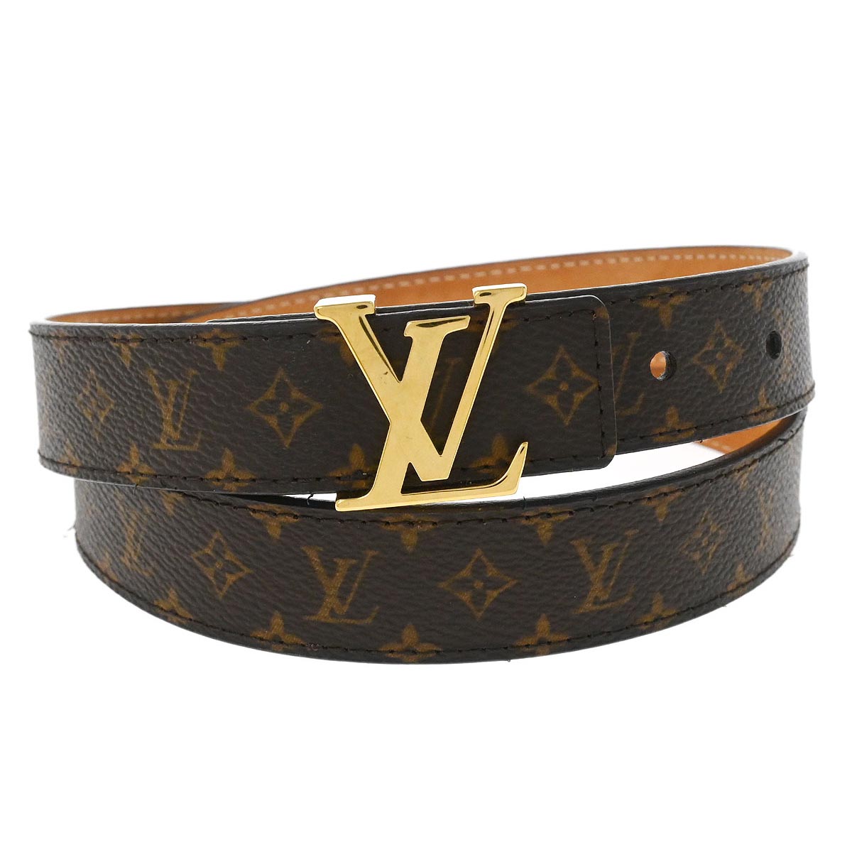 Louis Vuitton Monogram Ceinture LV Initial Belt M9781W #80/32 Small New