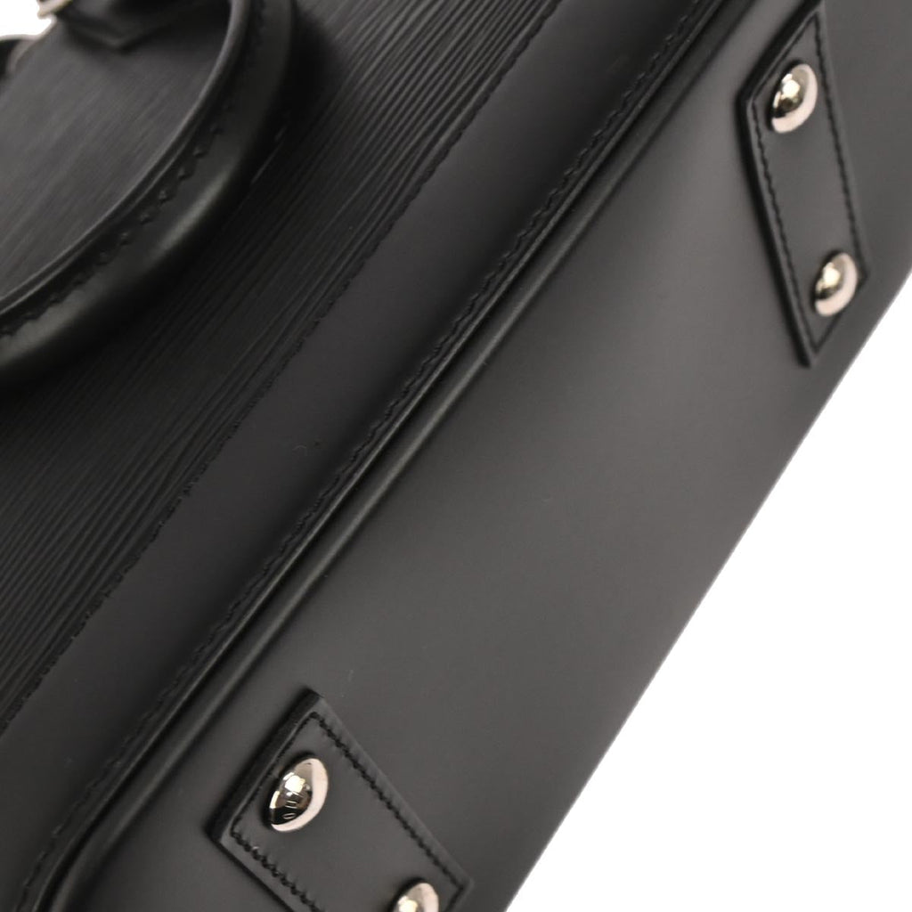 Louis Vuitton Black Epi Alma BB 2way Shoulder Handbag M40862